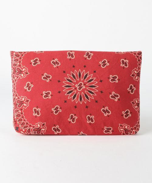 Another Edition（アナザーエディション）の「バンダナクラッチバック/AEBC BANDANA CLT◆（クラッチバッグ・レディース・ブラック/ナチュラル/レッド・FREE）」の5枚目の写真