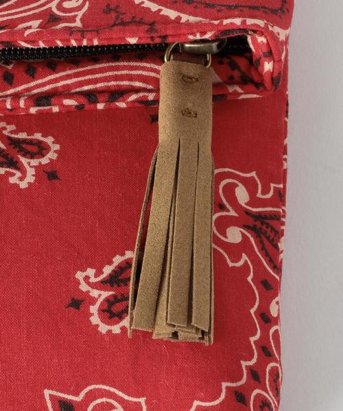 Another Edition（アナザーエディション）の「バンダナクラッチバック/AEBC BANDANA CLT◆（クラッチバッグ・レディース・ブラック/ナチュラル/レッド・FREE）」の7枚目の写真