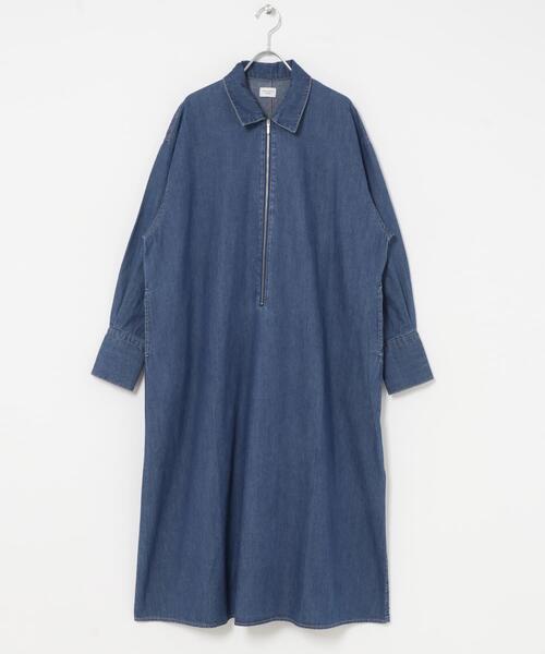 URBAN RESEARCH DOORS(アーバンリサーチドアーズ)の「フロントジップデニムワンピース(ワンピース・レディース・インディゴブルー/ワンウォッシュ・FREE)」の21枚目の写真