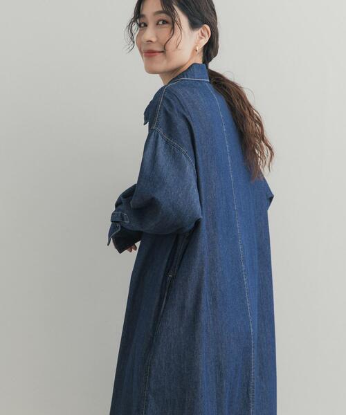URBAN RESEARCH DOORS(アーバンリサーチドアーズ)の「フロントジップデニムワンピース(ワンピース・レディース・インディゴブルー/ワンウォッシュ・FREE)」の15枚目の写真