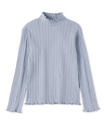 無印良品（ムジルシリョウヒン）の「キッズ　透かし柄モックネック長袖Ｔシャツ（Tシャツ/カットソー）」