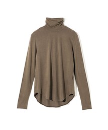 MIDIUMISOLID for Ladies ハイネックラウンドヘムブルオーバー