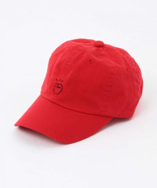 Another Edition(アナザーエディション)の「Another Edition×とんだ林蘭 トンキャップ/ AE×T/Ran TON CAP◆(キャップ・レディース・オフホワイト/レッド・フリー)」の1枚目の写真
