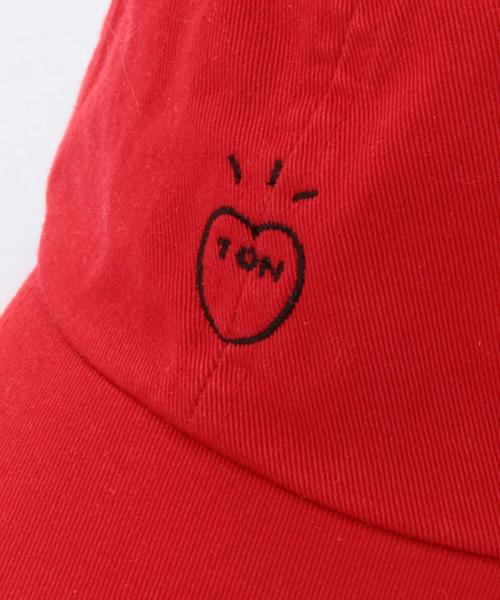 Another Edition(アナザーエディション)の「Another Edition×とんだ林蘭 トンキャップ/ AE×T/Ran TON CAP◆(キャップ・レディース・オフホワイト/レッド・フリー)」の5枚目の写真