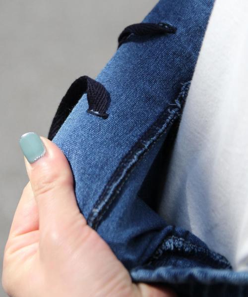 coen（コーエン）の「インディゴワイドパンツ（その他パンツ・レディース・ライトブルー/コバルトブルー・MEDIUM/LARGE）」の21枚目の写真