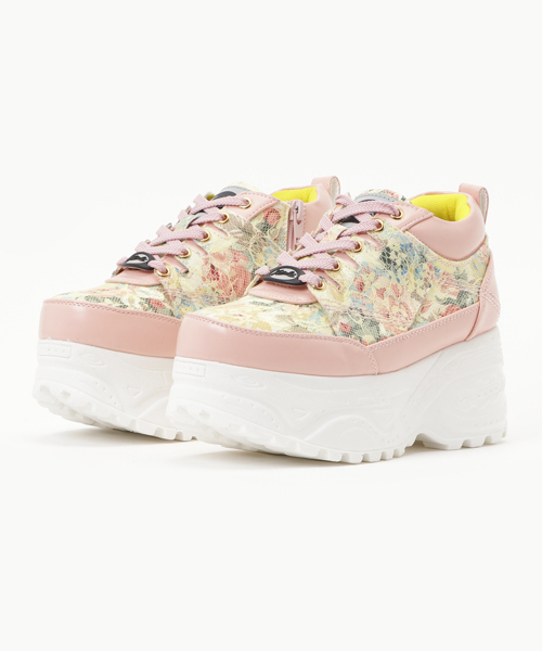 YOSUKE（ヨースケ）の「「YOSUKE/ヨースケ」アツゾコレースアップスニーカー（スニーカー・レディース・ライトブルー/ブラック系その他/オレンジ/ブルー系その他/カーキオリーブ/ピンク系その他/ブラック系その他2/ホワイト系その他2/イエロー系その他2/ブラック/ホワイト/ワイン/レッド/ゴールド系その他・24/23/23.5/24.5/22.5）」の9枚目の写真