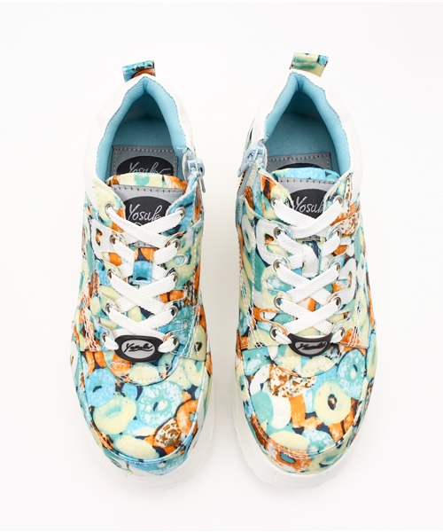 YOSUKE（ヨースケ）の「「YOSUKE/ヨースケ」アツゾコレースアップスニーカー（スニーカー・レディース・ライトブルー/ブラック系その他/オレンジ/ブルー系その他/カーキオリーブ/ピンク系その他/ブラック系その他2/ホワイト系その他2/イエロー系その他2/ブラック/ホワイト/ワイン/レッド/ゴールド系その他・24/23/23.5/24.5/22.5）」の18枚目の写真