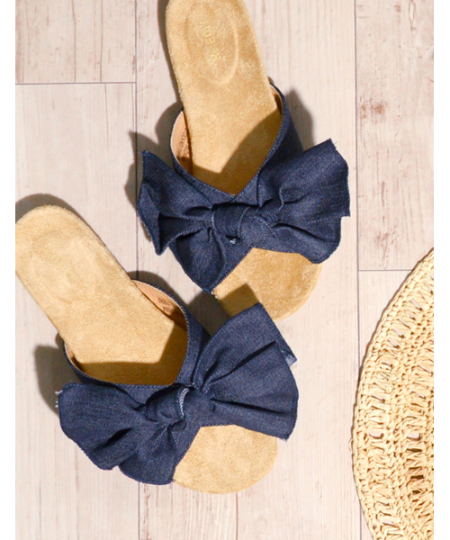 Re:EDIT（リエディ）の「【人気NO.1リラックスサンダル】フロントリボンコンフォートサンダルシューズ/フラットサンダル/シューズ[春夏新作][Re:EDIT/リエディ]（サンダル・レディース・ネイビー/ブラック/アイボリー/ホワイト系その他/ブラック系その他/シルバー/グレイッシュベージュ/ピンクベージュ/イエロー/レッド/グリーン/ホワイト×ブルー/ホワイト×ブラック・SMALL/X-SMALL/MEDIUM/XX-LARGE/X-LARGE/LARGE）」の10枚目の写真