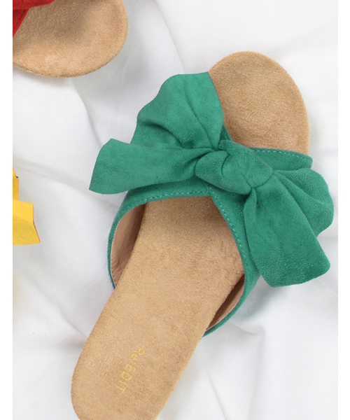 Re:EDIT（リエディ）の「【人気NO.1リラックスサンダル】フロントリボンコンフォートサンダルシューズ/フラットサンダル/シューズ[春夏新作][Re:EDIT/リエディ]（サンダル・レディース・ネイビー/ブラック/アイボリー/ホワイト系その他/ブラック系その他/シルバー/グレイッシュベージュ/ピンクベージュ/イエロー/レッド/グリーン/ホワイト×ブルー/ホワイト×ブラック・SMALL/X-SMALL/MEDIUM/XX-LARGE/X-LARGE/LARGE）」の9枚目の写真