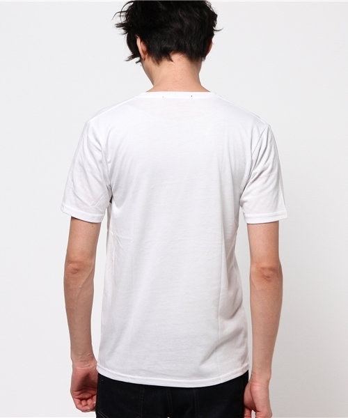 VENCEEXCHANGE（ヴァンスエクスチェンジ）の「オルテガパネルプリント半袖Tシャツ（Tシャツ/カットソー・メンズ・ホワイト/ブラック・LARGE/MEDIUM/SMALL）」の4枚目の写真