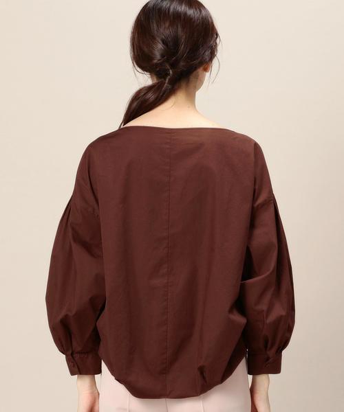 BEAUTY&YOUTH UNITED ARROWS(ビューティーアンドユースユナイテッドアローズ)の「BY コットン 9分袖パフスリーブ ブラウス◆(シャツ/ブラウス・レディース・オフホワイト/ブラック/ブラウン・FREE)」の8枚目の写真