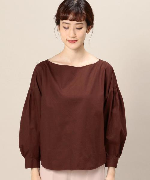 BEAUTY&YOUTH UNITED ARROWS(ビューティーアンドユースユナイテッドアローズ)の「BY コットン 9分袖パフスリーブ ブラウス◆(シャツ/ブラウス・レディース・オフホワイト/ブラック/ブラウン・FREE)」の9枚目の写真