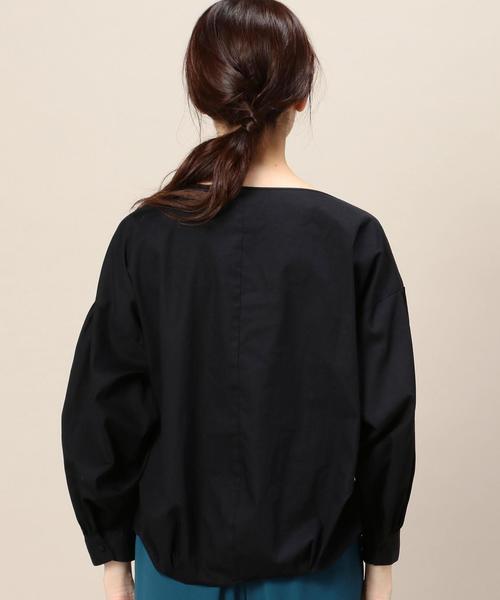 BEAUTY&YOUTH UNITED ARROWS(ビューティーアンドユースユナイテッドアローズ)の「BY コットン 9分袖パフスリーブ ブラウス◆(シャツ/ブラウス・レディース・オフホワイト/ブラック/ブラウン・FREE)」の6枚目の写真