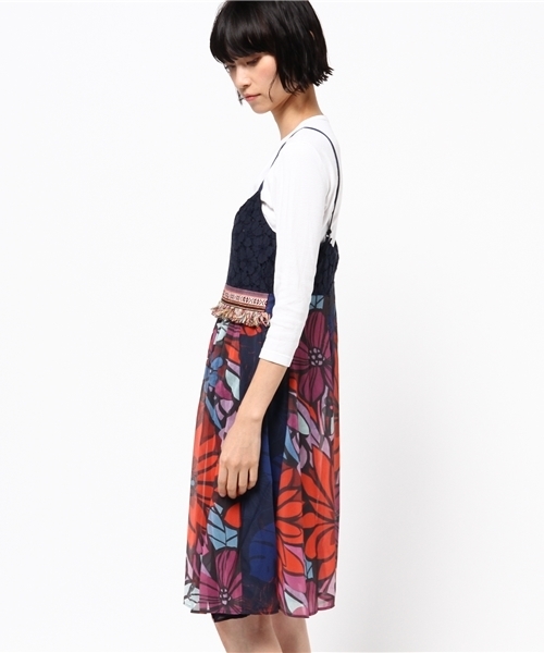 Desigual（デシグアル）の「「Desigual/デシグアル」ワンピース（ワンピース・レディース・ブルー・38/40/42/44/36）」の3枚目の写真