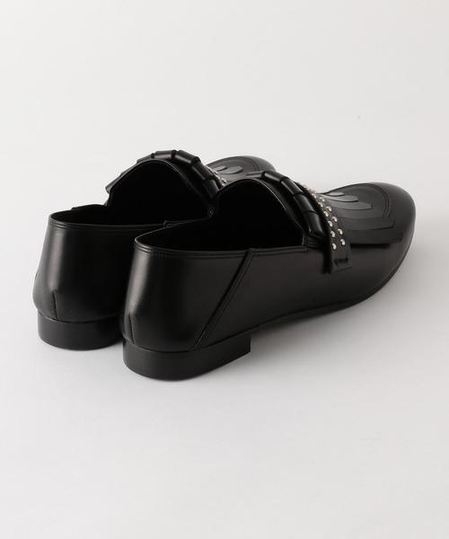Pippichic(ピッピシック)の「<PIPPICHIC(ピッピシック)> QUILT STUDS SLIPON◆(ローファー・メンズ・ブラック・42/41/40)」の5枚目の写真