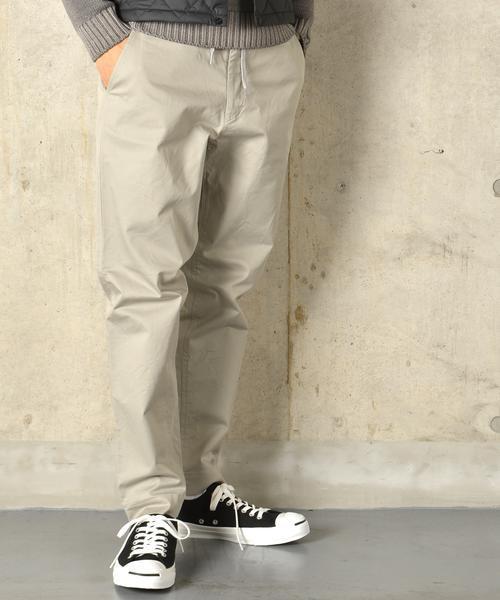 SHIPS Days(シップスデイズ)の「SHIPS Days STANDARD: コットン/ストレッチ リラックス テーパード パンツ(その他パンツ・メンズ・オリーブ/ネイビー/ライトグレー/カーキ/ナチュラル・LARGE/SMALL/MEDIUM/X-SMALL)」の1枚目の写真