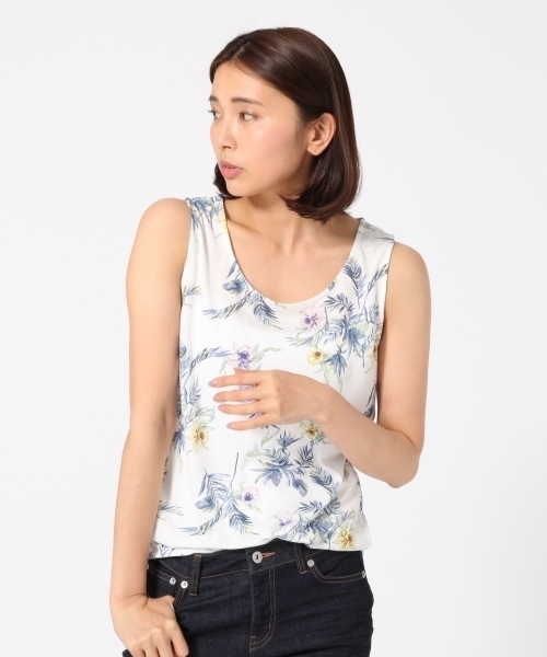 GLOBAL WORK(グローバルワーク)の「【吸水速乾・接触冷感】ベーシックガラタンク/743922(Tシャツ/カットソー・レディース・オフホワイト/その他3/その他2/ホワイト/ライトグレー/その他1/グレー/ブラック・MEDIUM/LARGE/SMALL)」の8枚目の写真