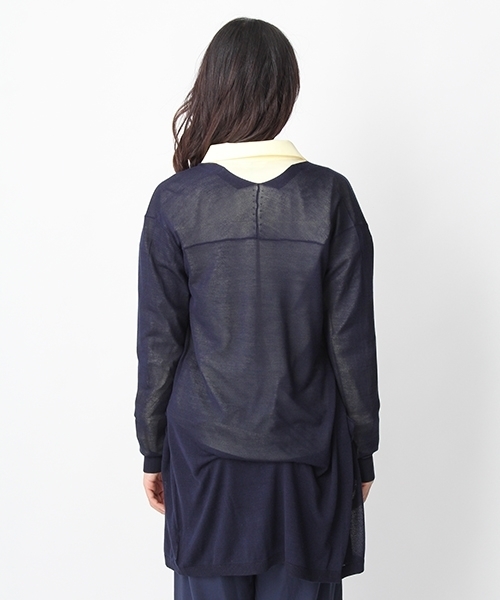 Andemiu（アンデミュウ）の「【接触冷感】セッショクレイカンミディカーディガン748822（カーディガン/ボレロ・レディース・ブルー/グレー/ネイビー/レッド/キャメル/イエロー/ブラック/カーキ/ピンク・FREE）」の11枚目の写真