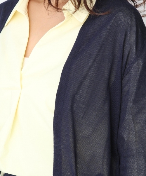 Andemiu（アンデミュウ）の「【接触冷感】セッショクレイカンミディカーディガン748822（カーディガン/ボレロ・レディース・ブルー/グレー/ネイビー/レッド/キャメル/イエロー/ブラック/カーキ/ピンク・FREE）」の13枚目の写真