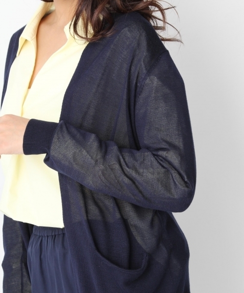 Andemiu（アンデミュウ）の「【接触冷感】セッショクレイカンミディカーディガン748822（カーディガン/ボレロ・レディース・ブルー/グレー/ネイビー/レッド/キャメル/イエロー/ブラック/カーキ/ピンク・FREE）」の14枚目の写真