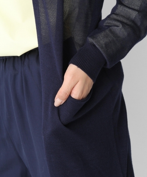 Andemiu（アンデミュウ）の「【接触冷感】セッショクレイカンミディカーディガン748822（カーディガン/ボレロ・レディース・ブルー/グレー/ネイビー/レッド/キャメル/イエロー/ブラック/カーキ/ピンク・FREE）」の15枚目の写真