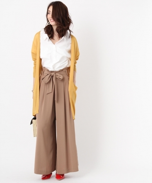 Andemiu（アンデミュウ）の「【接触冷感】セッショクレイカンミディカーディガン748822（カーディガン/ボレロ・レディース・ブルー/グレー/ネイビー/レッド/キャメル/イエロー/ブラック/カーキ/ピンク・FREE）」の21枚目の写真