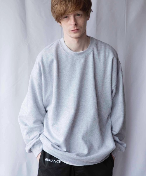 EMMA NOVEMBER (エマノーヴェンバー)の「ビッグシルエット ドロップショルダー クルー スウェット(スウェット・メンズ・ホワイト/レッド/ブラック/グレー/ネイビー/ダークグリーン/パープル/ダークブラウン/ピンク/マルーン/セージグリーン/ライトブルー/オレンジ/ゴールド/ミント・FREE/1/2)」の4枚目の写真