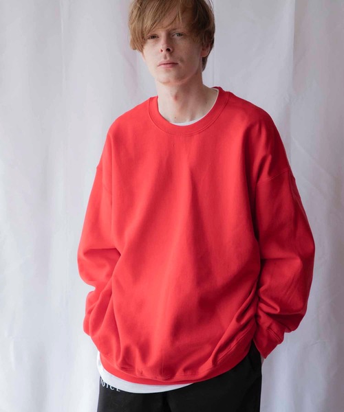 EMMA NOVEMBER (エマノーヴェンバー)の「ビッグシルエット ドロップショルダー クルー スウェット(スウェット・メンズ・ホワイト/レッド/ブラック/グレー/ネイビー/ダークグリーン/パープル/ダークブラウン/ピンク/マルーン/セージグリーン/ライトブルー/オレンジ/ゴールド/ミント・FREE/1/2)」の13枚目の写真