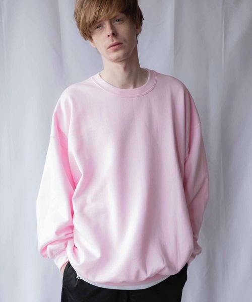 EMMA NOVEMBER (エマノーヴェンバー)の「ビッグシルエット ドロップショルダー クルー スウェット(スウェット・メンズ・ホワイト/レッド/ブラック/グレー/ネイビー/ダークグリーン/パープル/ダークブラウン/ピンク/マルーン/セージグリーン/ライトブルー/オレンジ/ゴールド/ミント・FREE/1/2)」の12枚目の写真