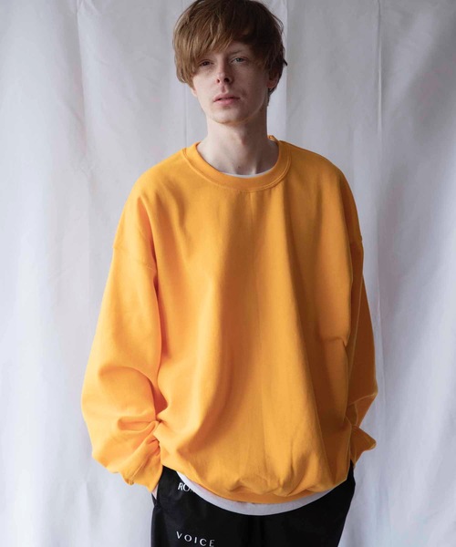 EMMA NOVEMBER (エマノーヴェンバー)の「ビッグシルエット ドロップショルダー クルー スウェット(スウェット・メンズ・ホワイト/レッド/ブラック/グレー/ネイビー/ダークグリーン/パープル/ダークブラウン/ピンク/マルーン/セージグリーン/ライトブルー/オレンジ/ゴールド/ミント・FREE/1/2)」の1枚目の写真