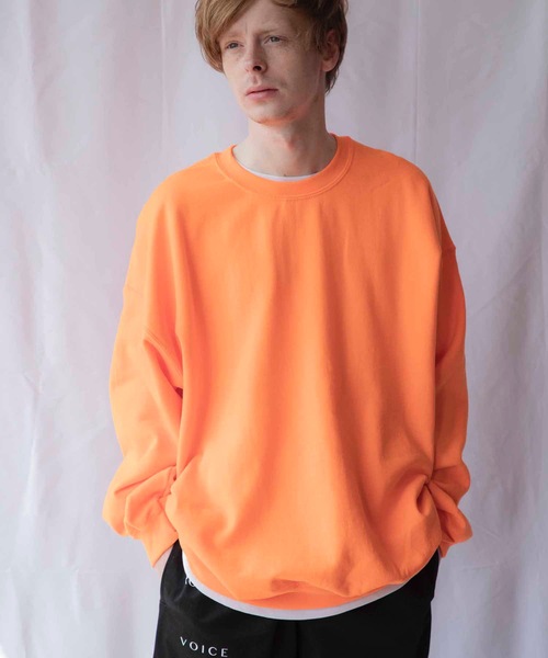 EMMA NOVEMBER (エマノーヴェンバー)の「ビッグシルエット ドロップショルダー クルー スウェット(スウェット・メンズ・ホワイト/レッド/ブラック/グレー/ネイビー/ダークグリーン/パープル/ダークブラウン/ピンク/マルーン/セージグリーン/ライトブルー/オレンジ/ゴールド/ミント・FREE/1/2)」の15枚目の写真