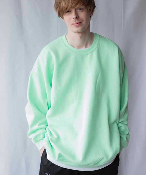 EMMA NOVEMBER (エマノーヴェンバー)の「ビッグシルエット ドロップショルダー クルー スウェット(スウェット・メンズ・ホワイト/レッド/ブラック/グレー/ネイビー/ダークグリーン/パープル/ダークブラウン/ピンク/マルーン/セージグリーン/ライトブルー/オレンジ/ゴールド/ミント・FREE/1/2)」の7枚目の写真