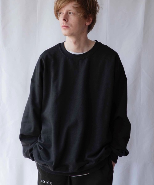 EMMA NOVEMBER (エマノーヴェンバー)の「ビッグシルエット ドロップショルダー クルー スウェット(スウェット・メンズ・ホワイト/レッド/ブラック/グレー/ネイビー/ダークグリーン/パープル/ダークブラウン/ピンク/マルーン/セージグリーン/ライトブルー/オレンジ/ゴールド/ミント・FREE/1/2)」の3枚目の写真