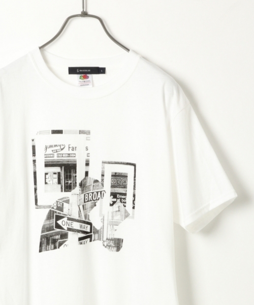 FRUIT OF THE LOOM(フルーツオブザルーム)の「【FRUIT OF THE LOOM】コラージュプリントTシャツ/765767(Tシャツ/カットソー・メンズ・ブラック/ホワイト/レッド/その他1・LARGE/MEDIUM/X-LARGE)」の2枚目の写真