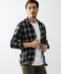 wjk black | 【wjk black】≪STUDIOUS限定≫ネルチェックワッシャースタンドシャツ(シャツ/ブラウス)