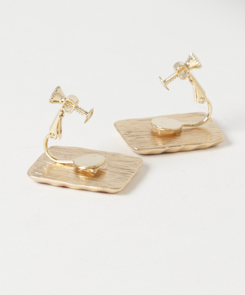 one after another NICE CLAUP（ワンアフターアナザーナイスクラップ）の「レトロなイヤリング（イヤリング・レディース・ライトグレー/ネイビー/ピンク/ボルドー・FREE）」の6枚目の写真