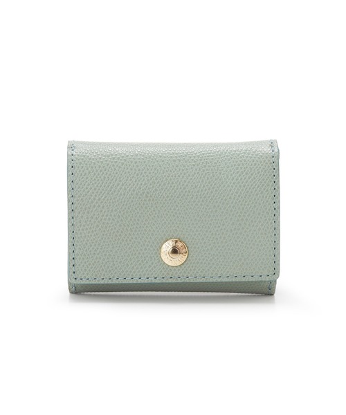 TOPKAPI（トプカピ）の「COLORATO［コロラート］角シボ型押し・三つ折りミニ財布（財布・レディース・ネイビー/ピンク/オレンジ/ミント/ブルーグレー/キャメル/ライトピンク/グレイッシュベージュ/レモンイエロー/ブラウン/グレー/ブラック/ライトカーキ・FREE）」の7枚目の写真