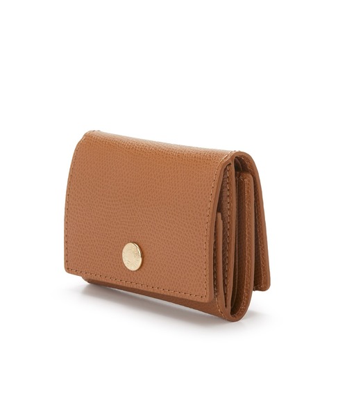 TOPKAPI（トプカピ）の「COLORATO［コロラート］角シボ型押し・三つ折りミニ財布（財布・レディース・ネイビー/ピンク/オレンジ/ミント/ブルーグレー/キャメル/ライトピンク/グレイッシュベージュ/レモンイエロー/ブラウン/グレー/ブラック/ライトカーキ・FREE）」の21枚目の写真