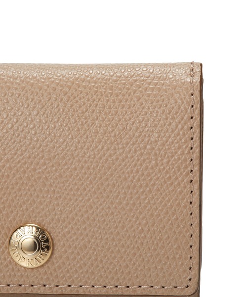 TOPKAPI（トプカピ）の「COLORATO［コロラート］角シボ型押し・三つ折りミニ財布（財布・レディース・ネイビー/ピンク/オレンジ/ミント/ブルーグレー/キャメル/ライトピンク/グレイッシュベージュ/レモンイエロー/ブラウン/グレー/ブラック/ライトカーキ・FREE）」の17枚目の写真