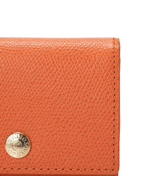 TOPKAPI（トプカピ）の「COLORATO［コロラート］角シボ型押し・三つ折りミニ財布（財布・レディース・ネイビー/ピンク/オレンジ/ミント/ブルーグレー/キャメル/ライトピンク/グレイッシュベージュ/レモンイエロー/ブラウン/グレー/ブラック/ライトカーキ・FREE）」の19枚目の写真