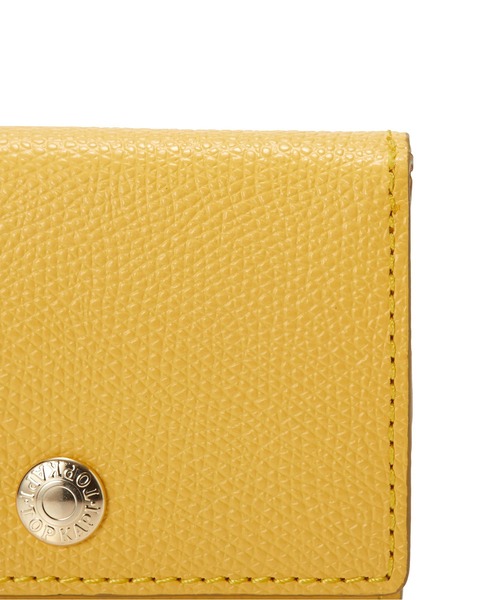 TOPKAPI（トプカピ）の「COLORATO［コロラート］角シボ型押し・三つ折りミニ財布（財布・レディース・ネイビー/ピンク/オレンジ/ミント/ブルーグレー/キャメル/ライトピンク/グレイッシュベージュ/レモンイエロー/ブラウン/グレー/ブラック/ライトカーキ・FREE）」の20枚目の写真