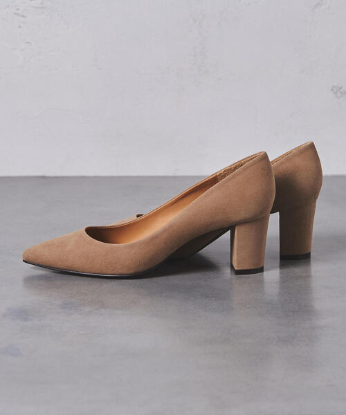 UNITED ARROWS（ユナイテッドアローズ）の「UWCS ポインテッドチャンキー パンプス（パンプス・レディース・イエロー/ブラック/ターコイズブルー/パープル/ベージュ/マスタード/その他1/ホワイト・35h/36/35/37/38/36h/37h）」の4枚目の写真