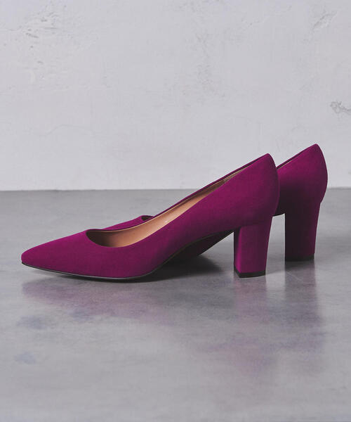 UNITED ARROWS（ユナイテッドアローズ）の「UWCS ポインテッドチャンキー パンプス（パンプス・レディース・イエロー/ブラック/ターコイズブルー/パープル/ベージュ/マスタード/その他1/ホワイト・35h/36/35/37/38/36h/37h）」の6枚目の写真