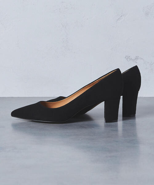 UNITED ARROWS（ユナイテッドアローズ）の「UWCS ポインテッドチャンキー パンプス（パンプス・レディース・イエロー/ブラック/ターコイズブルー/パープル/ベージュ/マスタード/その他1/ホワイト・35h/36/35/37/38/36h/37h）」の3枚目の写真