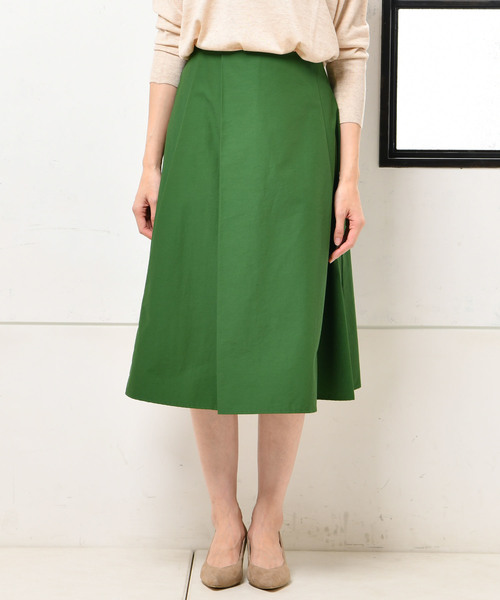 un dix cors（アンディコール）の「ランダムフレアスカート（スカート・レディース・チャコールグレー/ベージュ/グリーン・FREE）」の3枚目の写真