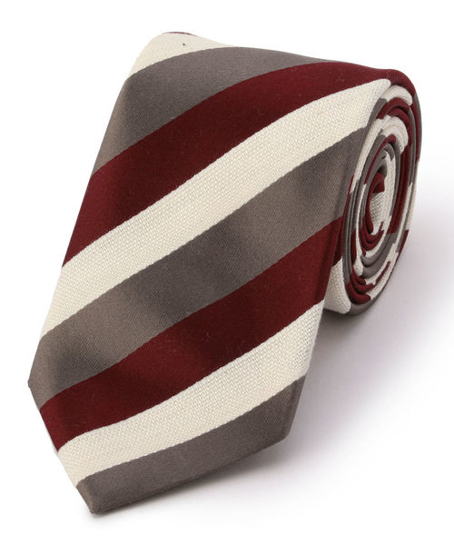 SHIPS（シップス）の「SD:  モガドール/サテン ストライプ ネクタイ（ネクタイ・メンズ・ネイビー/オリーブ/ブラウン/ワイン・3）」の4枚目の写真