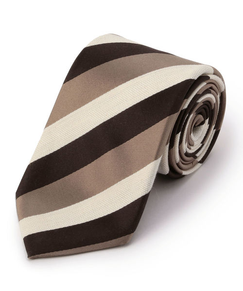 SHIPS（シップス）の「SD:  モガドール/サテン ストライプ ネクタイ（ネクタイ・メンズ・ネイビー/オリーブ/ブラウン/ワイン・3）」の5枚目の写真