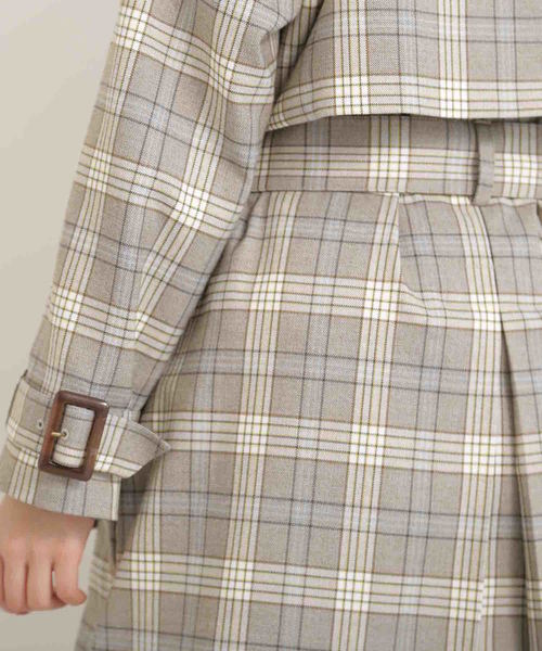 FREE'S MART(フリーズマート)の「◆グレンチェックトレンチコート(トレンチコート・レディース・グレー系その他/ベージュ系その他・SMALL/MEDIUM)」の11枚目の写真