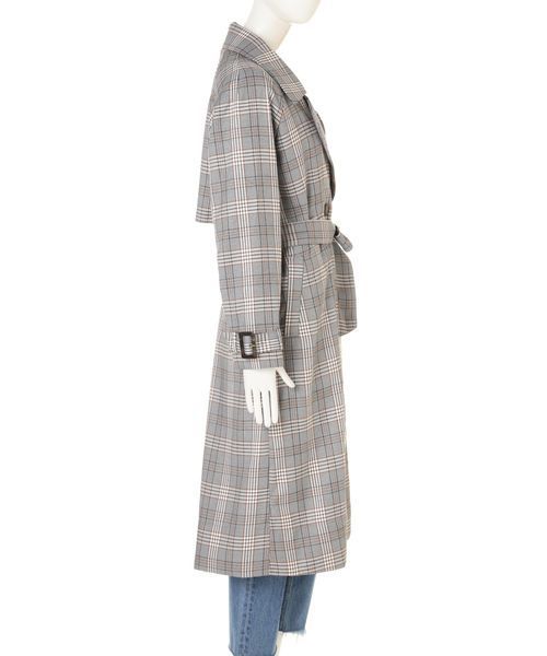 FREE'S MART(フリーズマート)の「◆グレンチェックトレンチコート(トレンチコート・レディース・グレー系その他/ベージュ系その他・SMALL/MEDIUM)」の19枚目の写真