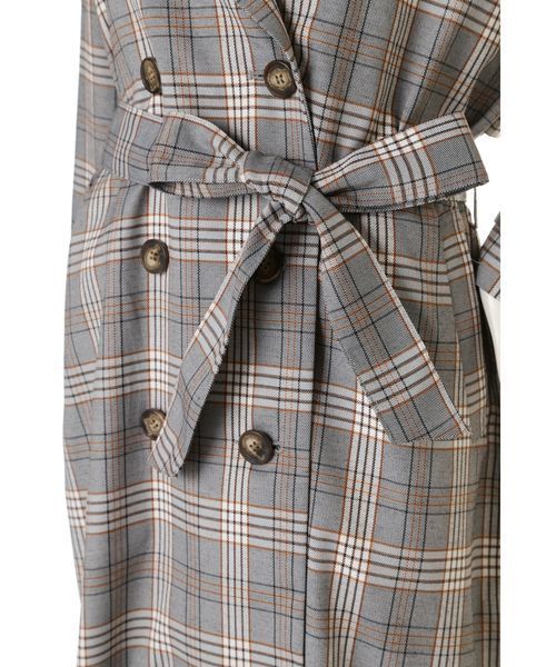 FREE'S MART(フリーズマート)の「◆グレンチェックトレンチコート(トレンチコート・レディース・グレー系その他/ベージュ系その他・SMALL/MEDIUM)」の22枚目の写真